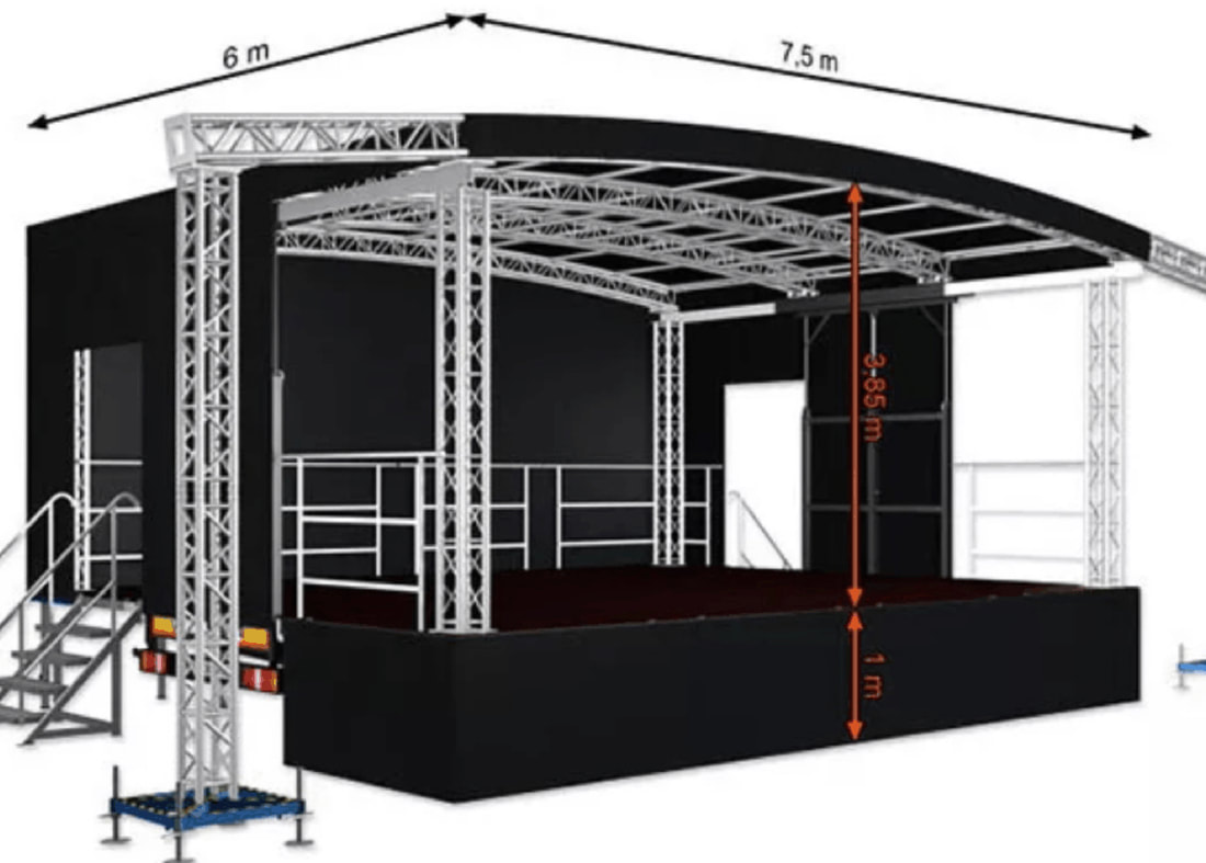 diagram of stage for hire